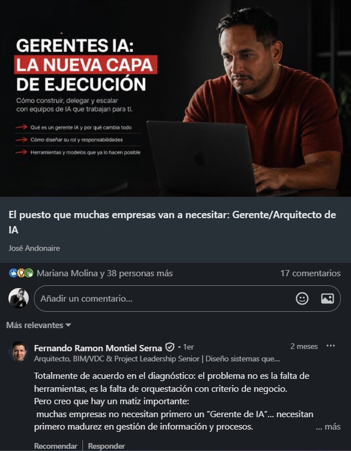 Comentario público en Newsletter